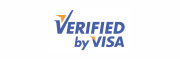 Plavim slovima ispisano verified by visa