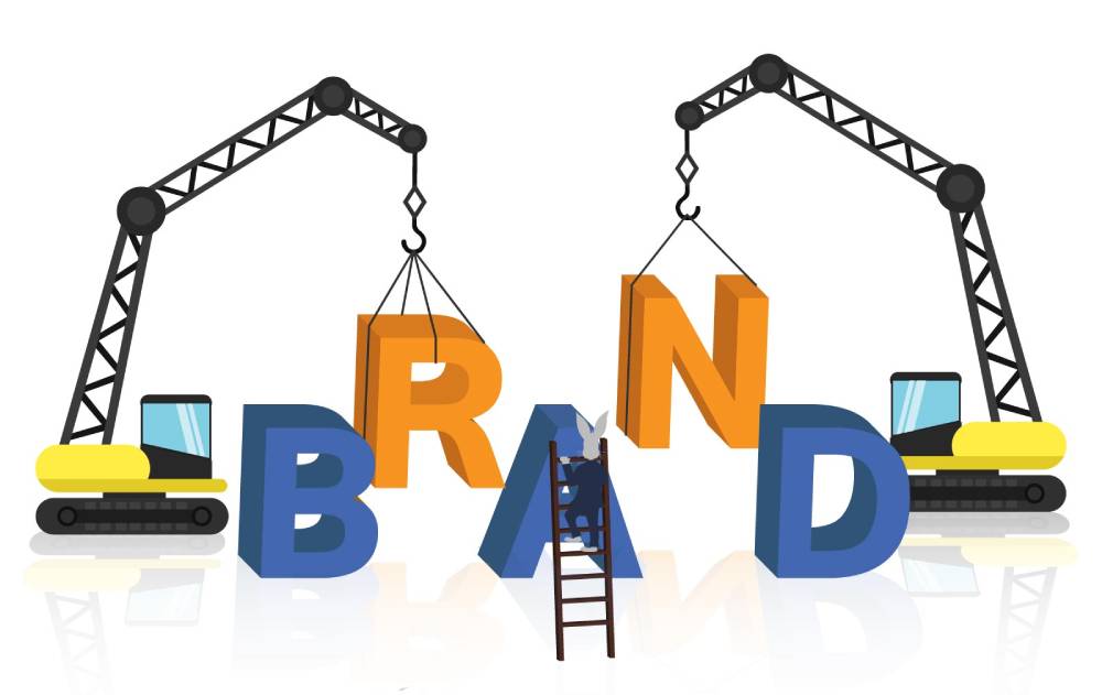 Marketing i branding na osnovu odabira boje: Ilustracija zeca koji slaže plavu i narandžastu
